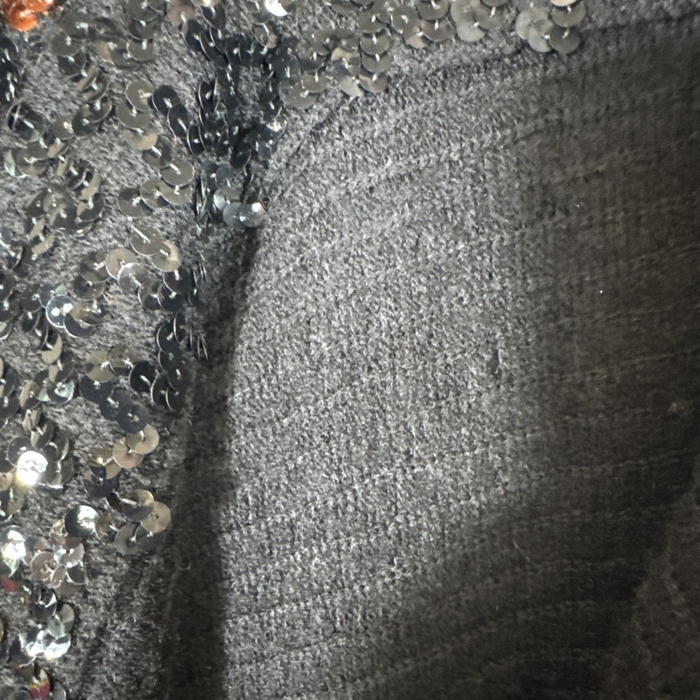 Vintage Y2K Black Brown Crochet Full Sequin Dress Whimsigoth Paper Tag 9/10 - Picture 13 of 14